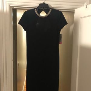 NWT Stunning Vintage Petra LTD black formal dress Size 8